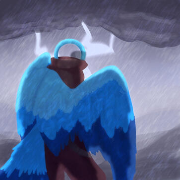 ArtFight attack - KeesterD (Lineless + Background)